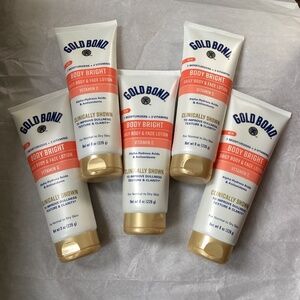 Gold Bond Body Bright Daily Body & Face Lotion bundle New, never used